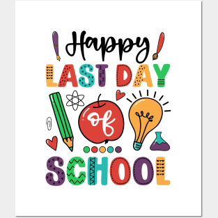 Funny Last Day of School Hilarious Gift Idea Posters and Art